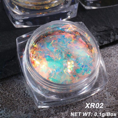 Opal-Nagelpulver Holografischer Glitzer Schillernde Pailletten Kristall- æ - Picture 14 of 17