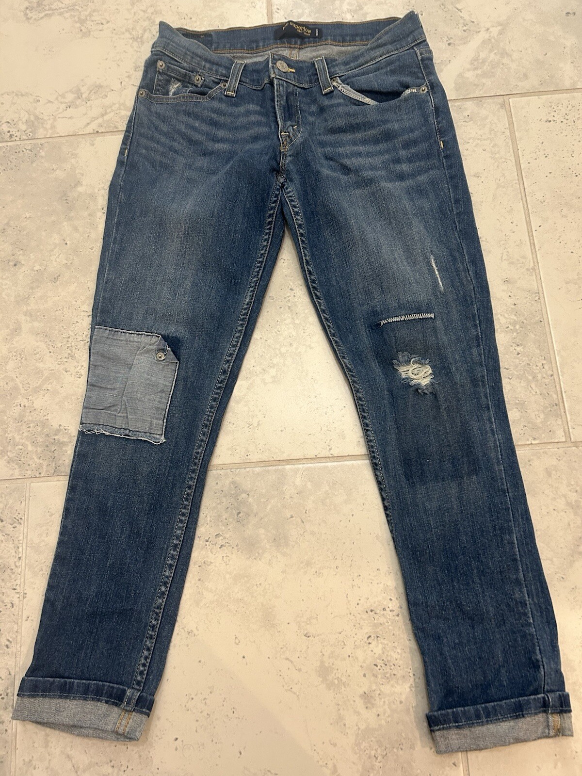 Levis 524 Too Superlow Womens Straight Leg Stretch Jeans, Size 3W