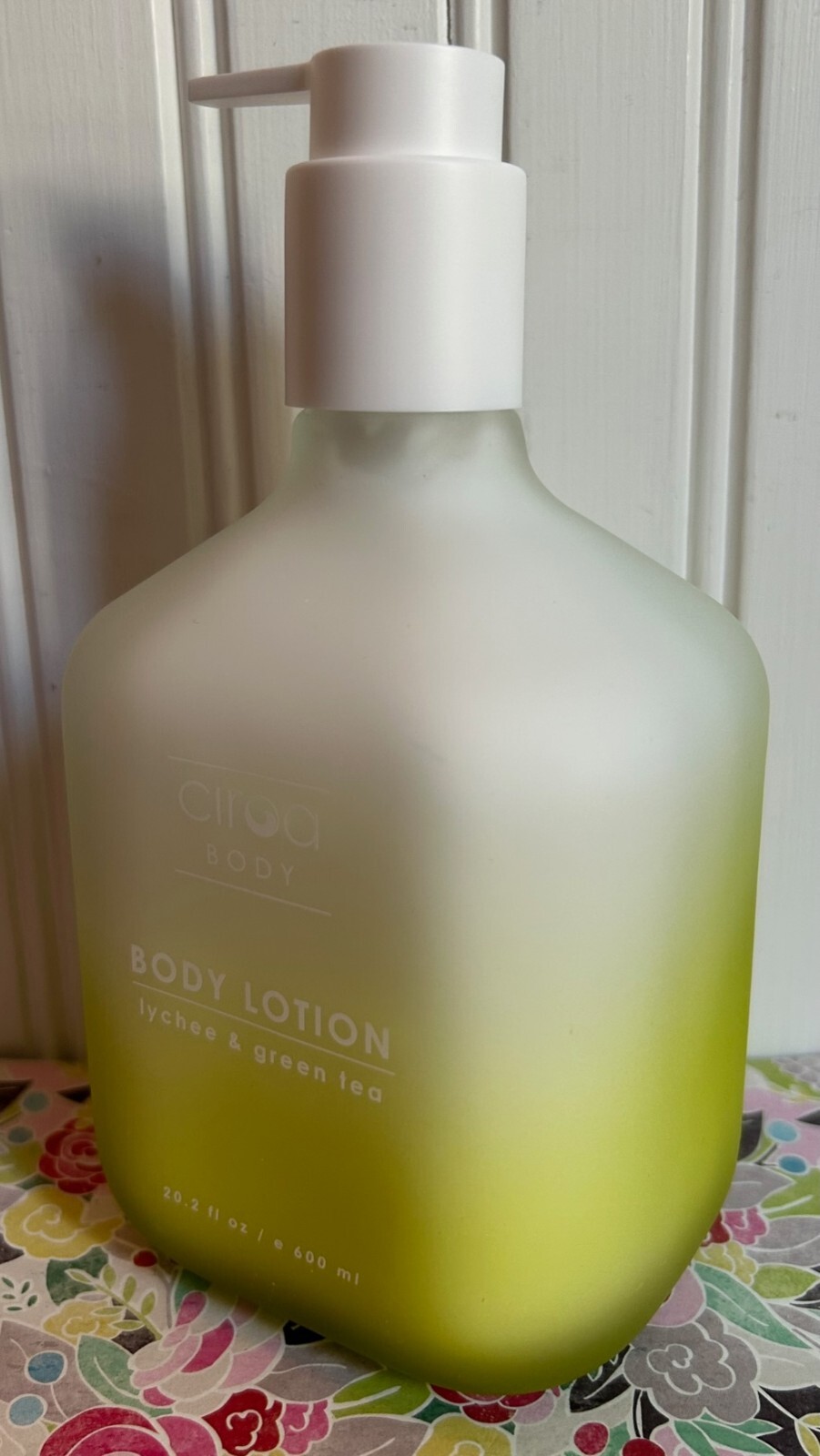 Scented Body Lotion 20.2 Oz Pretty Glass Bottle