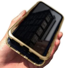 Samsung Note 10 Plus - Thin Anti-Spy 360 Full Protective Phone Cover GOLD