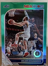 Bojan Bogdanovic 2019-20 NBA Hoops Premium Stock Green Prizm 79 Jazz Basketball