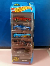 2023 Hot Wheels Batman 5 Pack Muscle Bound Charger Merc Batmobile Bat