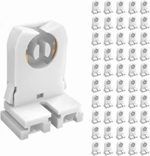 JESLED Non Shunted LED Tombstones - (Pack of 50) T8 Lamp Holder, UL Turn Type To