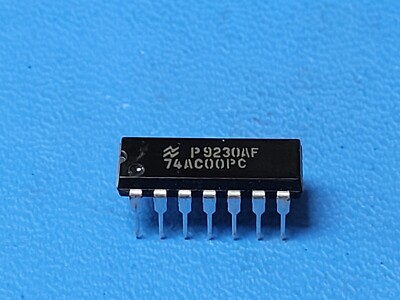 (10 PCS) 74AC00PC NSC NAND Gate 4-Element 2-IN CMOS 14-Pin PDIP