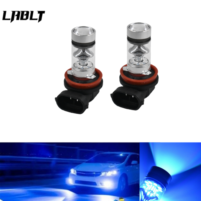 9005 + H11 H9 H8 Blue LED Fog Light Bulb DRL Driving Lamp Daytime