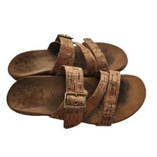 Vionic Skylar Neutral Leather Sandals Size 8