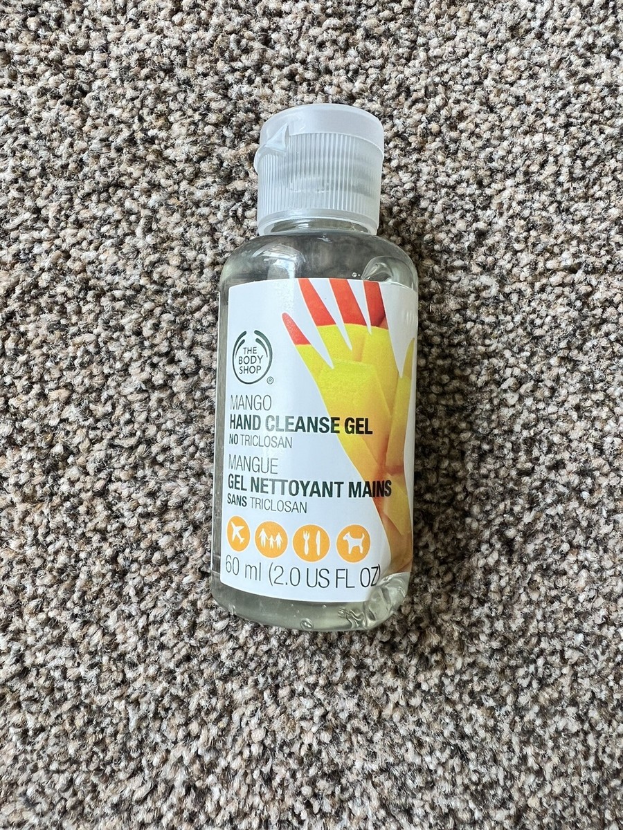 The Body Shop Mango Hand Cleanse Gel, 60 Ml, Handreinigungsgel Mit Exotischem Mango-Duft Für Unterwegs
