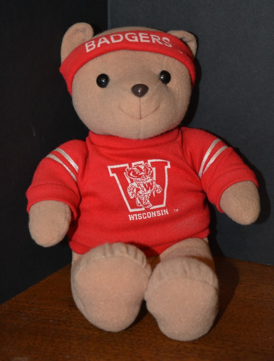 1996 Stuffed Plush UW BUCKY BADGER Stuffins 10 3/8
