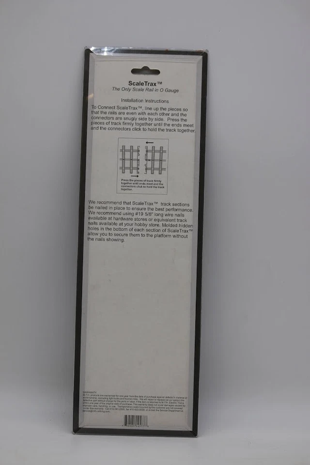 New MTH 45-1015  ScaleTrax 22.5 Degree Crossing Crossover O Gauge 1:48 Scale - Image 2 of 2