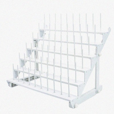 SpoolMaster 60: Wall-Mounted Thread Rack for Embroidery, Sewing & Braiding - Bri