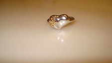  GORHAM Sterling Silver  Gold Accent Rose Flo...