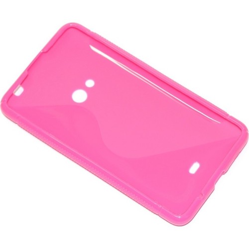 SSYL CUSTODIA IN SILICONE S-LINE COVER TPU CASE PER NOKIA LUMIA 625 ROSA PINK - Foto 3 di 4