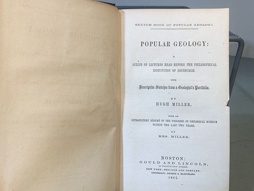 1865 SKETCH-BOOK OF POPULAR GEOLOGY BY HUGH MILLER 1ST EDITION (12E) - Picture 4 of 5