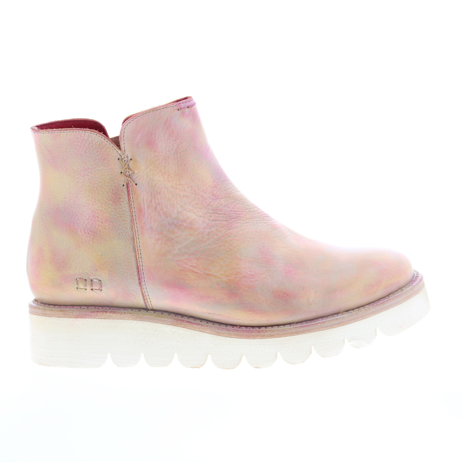Bed Stu Lydyi F395501 Женские повседневные модельные ботинки из розовой кожи на молнии