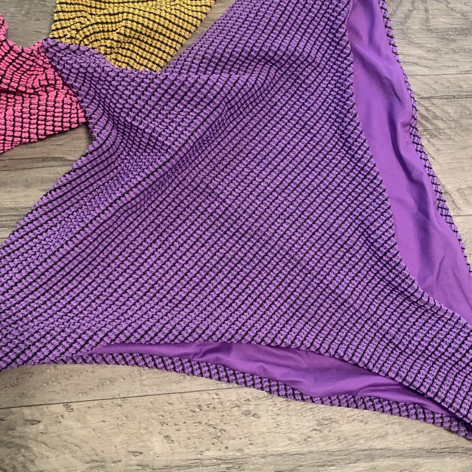 Купальник Agua Bendita Malibu Vini цельный цветной блок фиолетовый мульти размер XL - Изображение 4 из 4