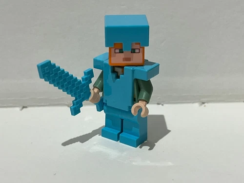 LEGO MINECRAFT ALEX IN VOLLDIAMANTRÜSTUNG AUS SET 21137 (min051)