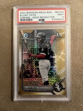 ELIJAH TATIS 2022 Bowman Chrome MEGA BOX MOJO GOLD REFRACTOR #/50 - PSA 9