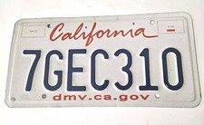 2017 California License Plate Lipstick ~ "7GEC310"