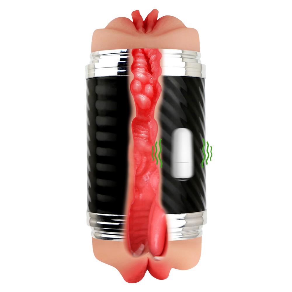 Male Masturbater Cup Pocket Pussy Vibrator Realistic Stroker Sex Toys For Men