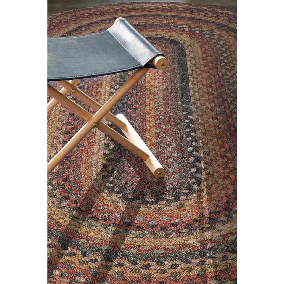 Capel Rugs Kill Devil Hill Wool Country Braided Oval Area Rug Antique Multi #900 - Image 2 of 4