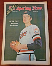 August 4, 1973-The Sporting News -Minnesota Twins-Bert Blyleven-Dutch Treat