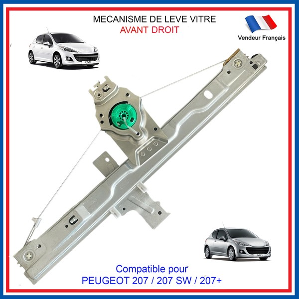Elektrischer Fensterheber Vorne Rechts FüR Peugeot 207 (Wa _, Wc _) 2006 2015-image