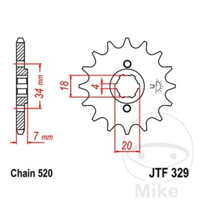 Ritzel für Honda MTX 200 RW 13 Zähne