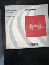 NEW system sensor Smoke Detector Ceiling Mount Horn alarm strobe White PC241575W