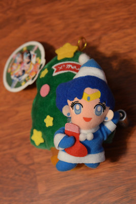 SAILOR MOON S ''MERCURY'' XMAS CHRISTMAS  PLUSH  Plüschfigur Banpresto 1994 MERKUR