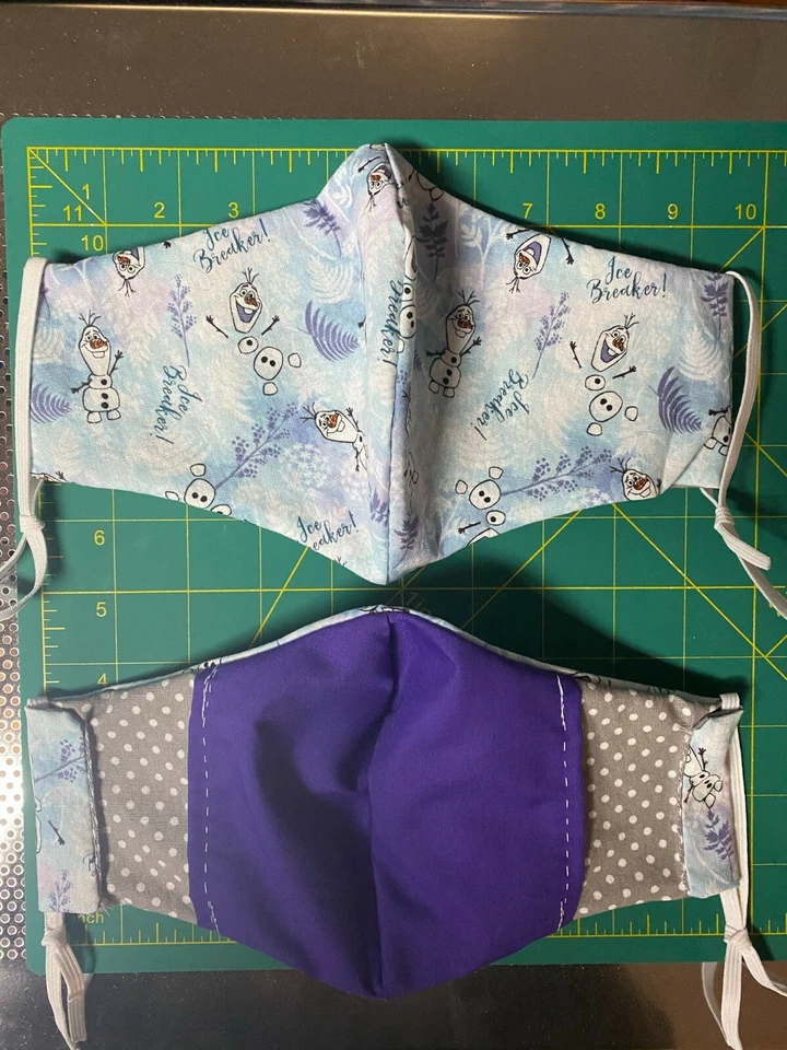 Olaf - Frozen taillierte Gesichtsmaske Baumwolle waschbar Disneys Olaf - Bild 3 von 4