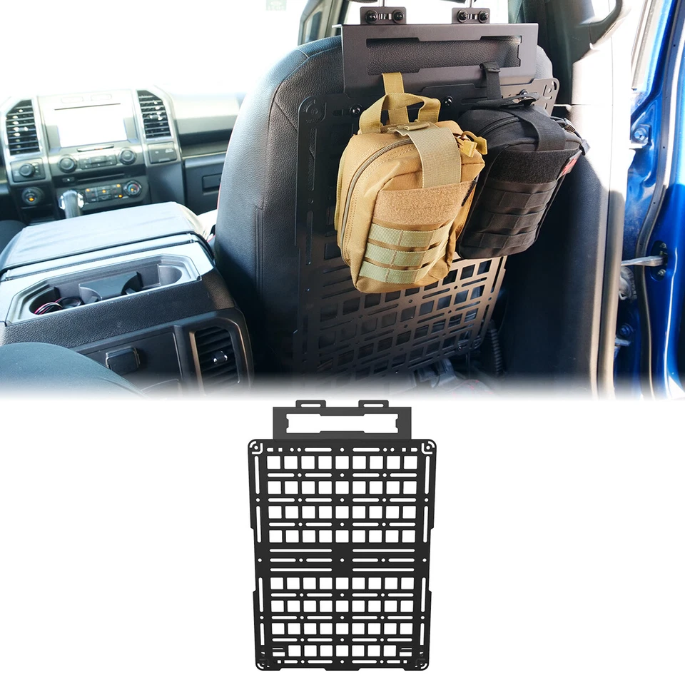 Panel Molle trasero asiento para Ford F-150/Raptor 2015-2025 y F-250/350/450 2017-2025 Foto 3 de 4