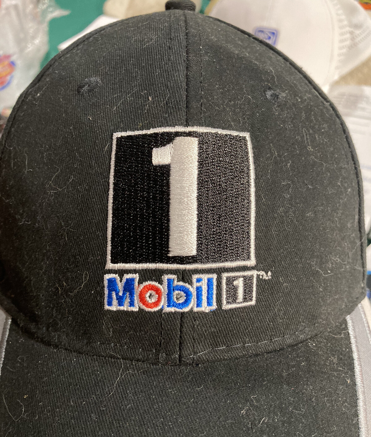 Mobil 1 One Motor Oil Hat Cap, Car Gas Oil HTT Head… Gem