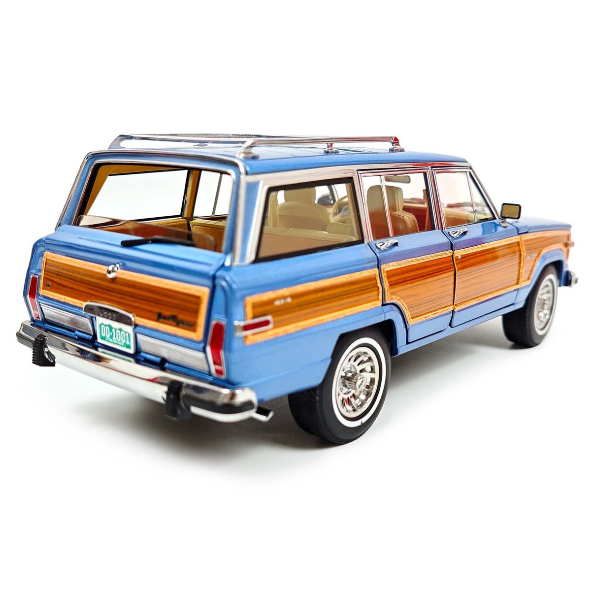 1/18 Scale Jeep Grand Wagoneer 1991 DD MODELS Blue METALLIC