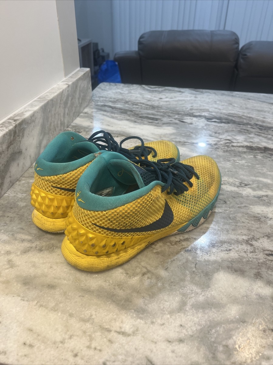 Nike Kyrie 1 Letterman Yellow Teal 705277-737 Men's 12 Basketball