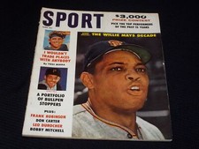 1961 JUNE SPORT MAGAZINE - WILLIE MAYS COVER - E 208