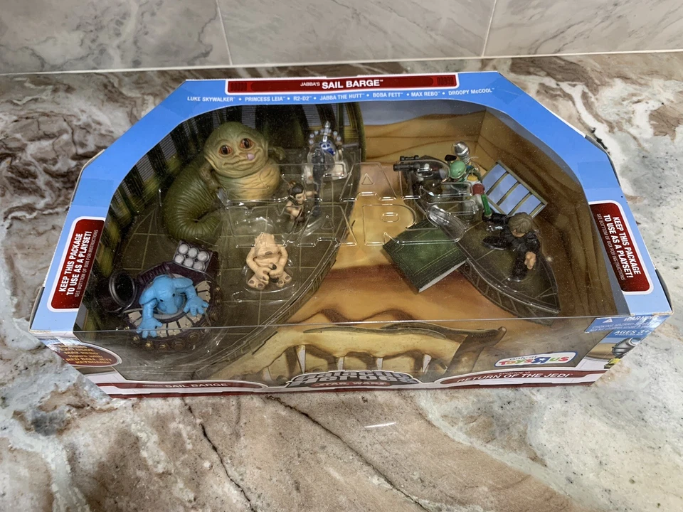 STAR WARS GALACTIC HEROES JABBA'S SAIL BARGE / RETURN OF THE JEDI TOYS-R-US NIP - Image 2 of 4
