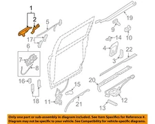 KIA OEM 06-14 Sedona Side Loading Door Lock Hardware-Handle, Outside 836504D001