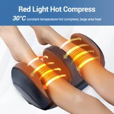 Shiatsu Foot and Calf Massager Machine with Heat Deep Kneading for Circulation