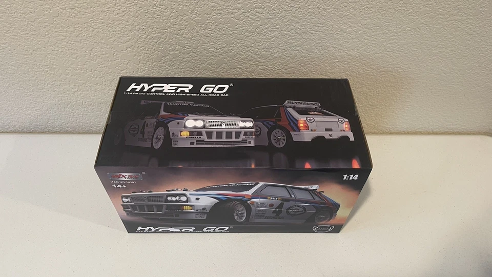 MJX HyperGo Brushless White Lancia Rally Car 14302 RC RTR 1/14 Scale 2s and 3s - Image 2 of 4