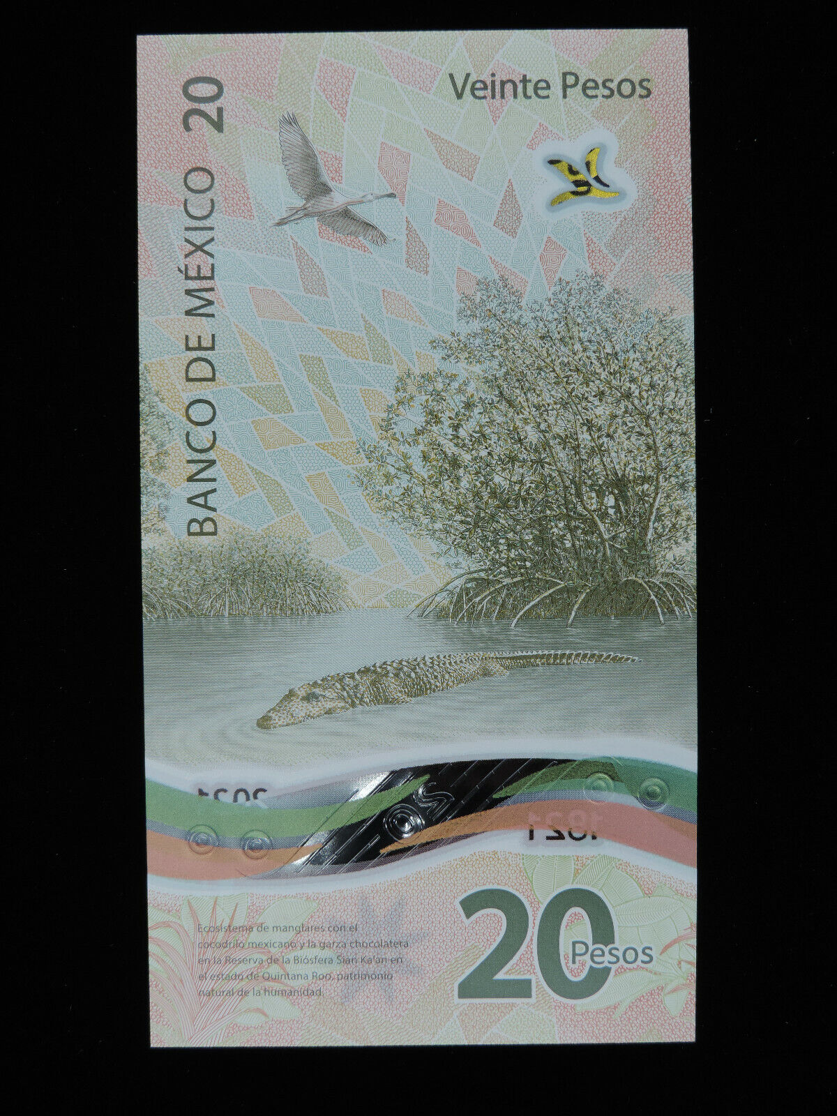 1821 2021 20 Mexican Pesos Bank Note Bicentennial AJ 6372763 Bookend Note Mexico