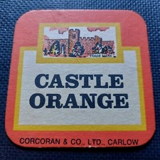 Corcoran And Co Beer Mat. Carlow. CASTLE ORANGE. Clontarf Castle.