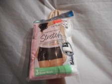 Hanes Women's 3 Boxer Briefs Pink/White Panty Size 9/2XL