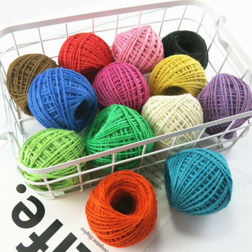 DIY Jute Twine Natural Fiber 3Ply Burlap Rope Gift Decor Craft String Cord 50M - Picture 1 of 26
