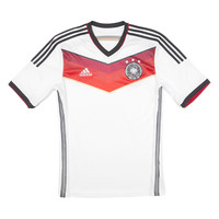 ADIDAS Germany Mens Football Shirt Jersey White V-Neck M