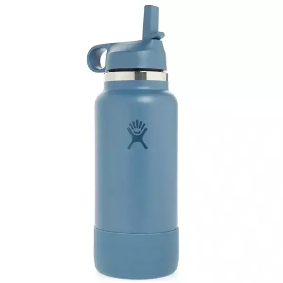 Light blue hydro flask cheap 32 oz straw lid