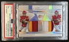 2024 Flawless Patrick Mahomes II Travis Kelce Diamond Patch Silver #/20 PSA 7