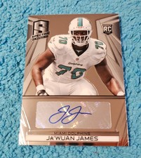 2014 Spectra Ja'Wuan James Miami Dolphins Rookie Autograph Silver 47/149 #334