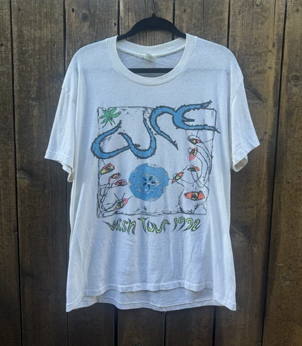 The Cure Wish Tour T-Shirt Men’s XL 1990s vintage concert t-shirt, vintage, size XL, single stitch, B+ condition
