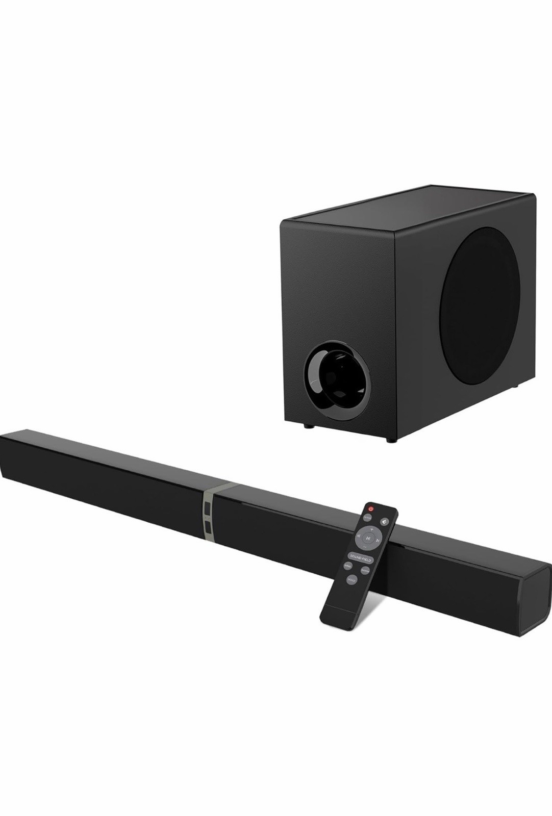 MZEIBO Sound Bar with Subwoofer, 120W Soundbar for Smart TV