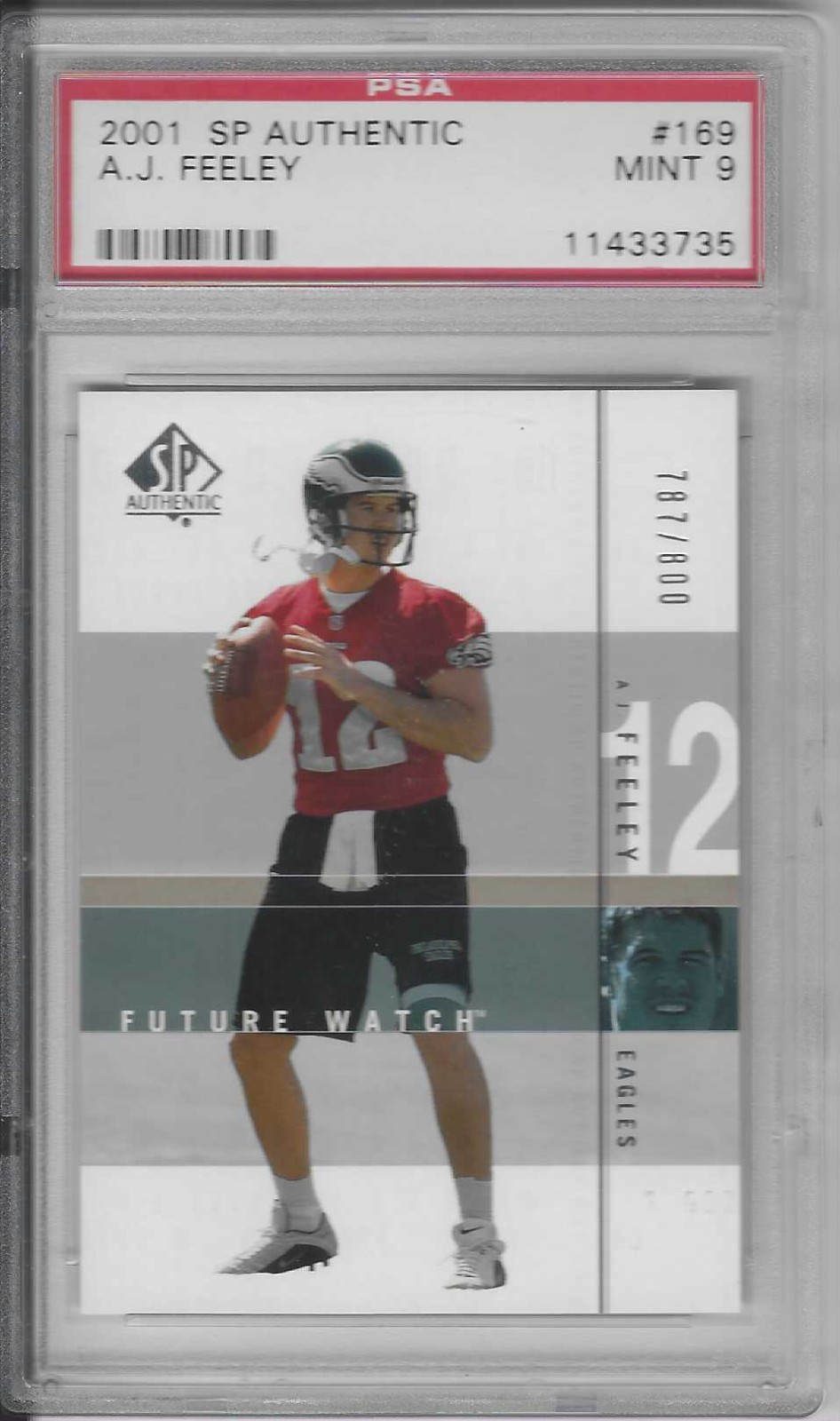 AJ Feeley SP Authentic #169 Base